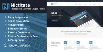 Nictitate Professional Drupal Theme