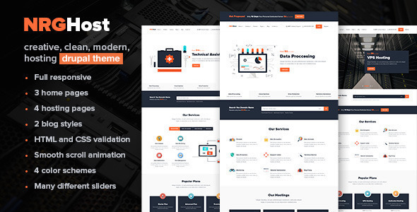 NRGHost - Hosting, Tech & Service Provider Theme NRGHost - Hosting, Tech & Service Provider Theme