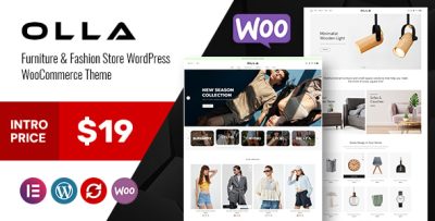 Olla - Furniture &  Fashion Store WordPress WooCommerce Theme