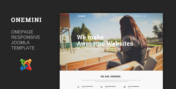 Onemini - Onepage Responsive Joomla Template Onemini - Onepage Responsive Joomla Template