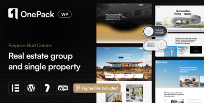 OnePack - Real Estate & Property Construction WordPress Theme