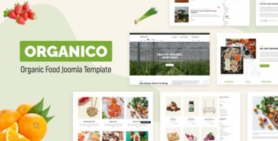 Organico - Nutritionist Food & Farm Joomla 5 Template