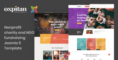 Oxpitan - Joomla 5 Nonprofit Charity and Fundraising Template