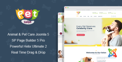 Pet Salon - Joomla 5 Animal & Pet Care Template