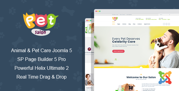 Pet Salon - Joomla 5 Animal & Pet Care Template Pet Salon - Joomla 5 Animal & Pet Care Template