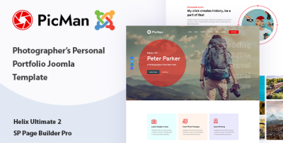 PicMan - Joomla 5 Photographer Personal Portfolio Template