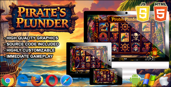 Pirates Plunder - HTML5 Slot Machine Pirates Plunder - HTML5 Slot Machine