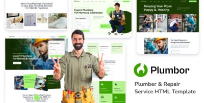 Plumbor - Plumber Service HTML5 Template