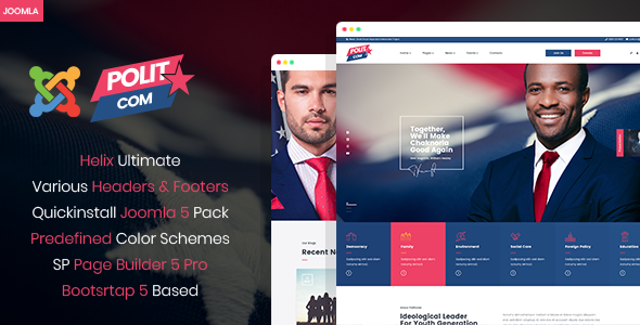 Polytico - Joomla 5 Political And NGO Template | Politician Polytico - Joomla 5 Political And NGO Template | Politician