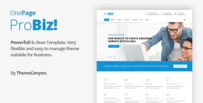Probiz - Onepage Creative Multipurpose Joomla Template
