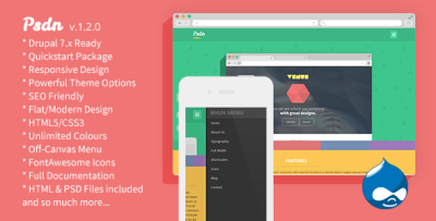 Psdn - Responsive Marketing Drupal Theme