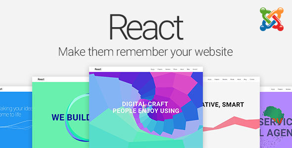 React - Material Design Joomla Template React - Material Design Joomla Template