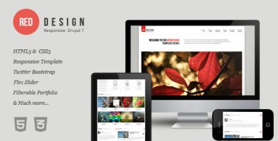 RedDesign - Responsive Drupal 7 Theme