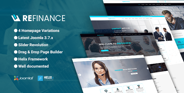 Refinance - Finance / Tax / Corporate Joomla Template Refinance - Finance / Tax / Corporate Joomla Template