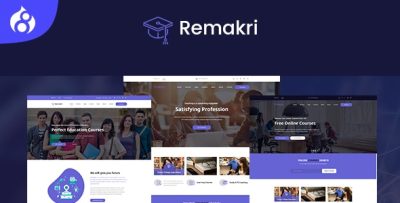 Remakri - Education Course Drupal 8.9 Theme