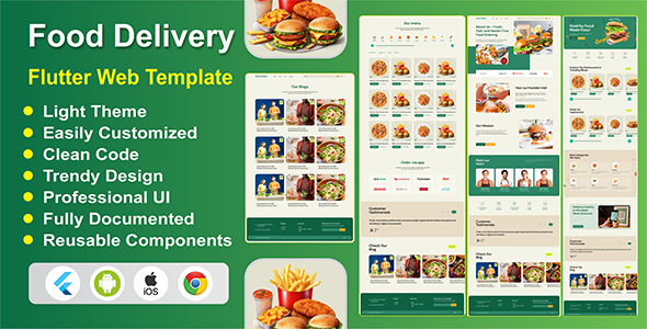 Restaurant Food Delivery Flutter Website Template | Online Food Ordering Web App in Flutter Restaurant Food Delivery Flutter Website Template | Online Food Ordering Web App in Flutter