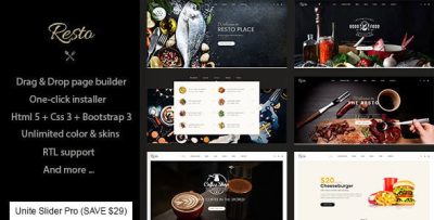 Resto - Multipurpose Restaurant & Cafe Joomla Template