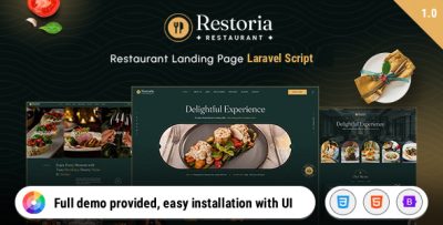 Restoria - Luxury Restaurant Laravel Website