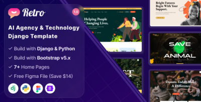 Retro - AI Agency & Technology Django Template