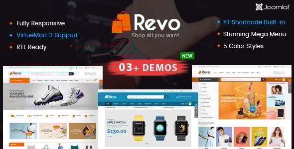 Revo - Multipurpose eCommerce VirtueMart 3 Joomla Template Revo - Multipurpose eCommerce VirtueMart 3 Joomla Template