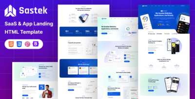 Sastek - SaaS, Software & App Landing HTML Template