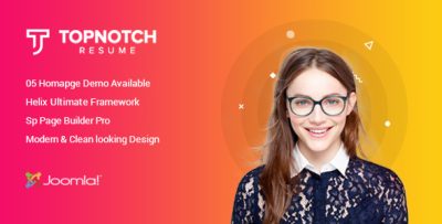 Sciome - Creative Resume & Portfolio Joomla Template 5 with Page Builder