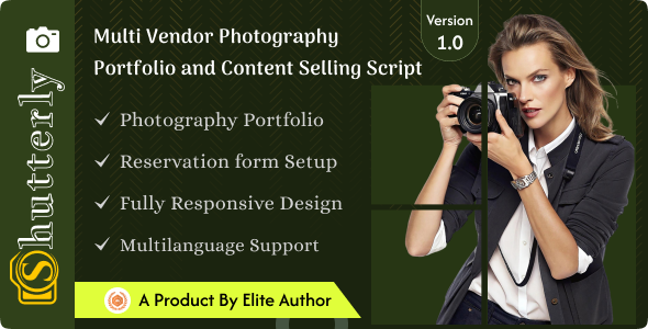 Shutterly - Multivendor Photography Portfolio & Content Selling Platform Shutterly - Multivendor Photography Portfolio & Content Selling Platform