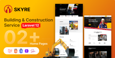 Skyre - Building & Construction Services Laravel 12 Template