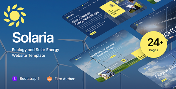 Solaria - Solar Energy HTML Template + RTL Solaria - Solar Energy HTML Template + RTL