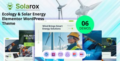 Solarox - Ecology & Solar Energy WordPress Theme