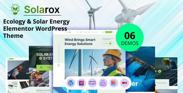 Solarox - Ecology & Solar Energy WordPress Theme Solarox - Ecology & Solar Energy WordPress Theme
