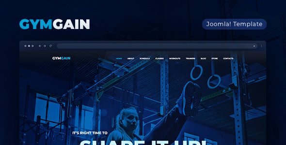 Sports Joomla Template GymGain Sports Joomla Template GymGain