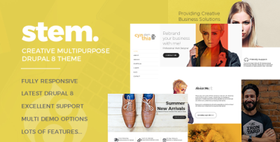 Stem Responsive Multipurpose Drupal 8.5 Theme