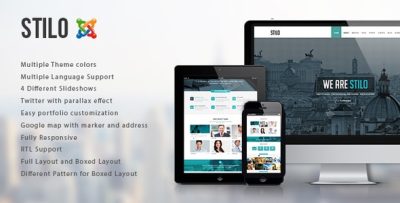 Stilo - One Page Multipurpose Joomla Template