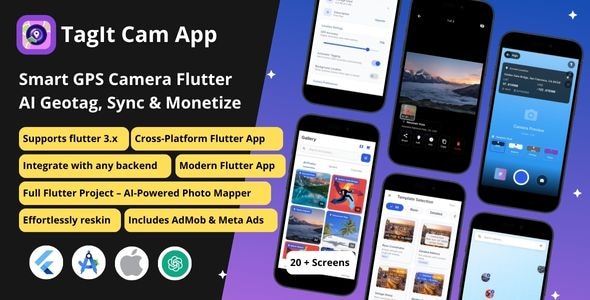 TagIt Cam – GPS Camera with Map Overlay & Location Metadata Export TagIt Cam – GPS Camera with Map Overlay & Location Metadata Export