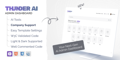 Thunder AI - AI Kit Admin dashboard Template