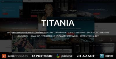 Titania - Responsive Multipurpose Joomla Template