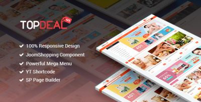 TopDeal - Responsive Multipurpose Deal, eCommerce Joomla Template With Page Builder