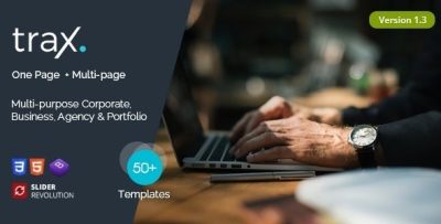 Trax - OnePage & Multipage Parallax Joomla Template