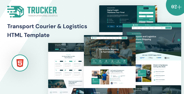 Trucker-Transport Courier & Logistics HTML Template Trucker-Transport Courier & Logistics HTML Template