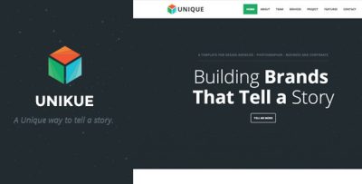 Unikue - One Page Joomla Template