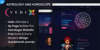 Vedi - Joomla 5 Astrology and Horoscope Template | Astrologer