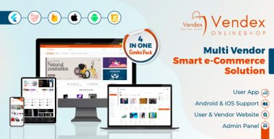 Vendex- Complete Multivendor Ecommerce Platform - Android & iOS Apps with Web & Admin Panel