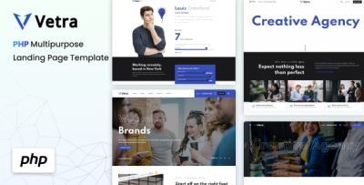 Vetra - PHP Multipurpose Agency & Portfolio Template