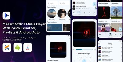 VibeBeat - Modern Music Player with Lyrics, Equalizer & Android Auto