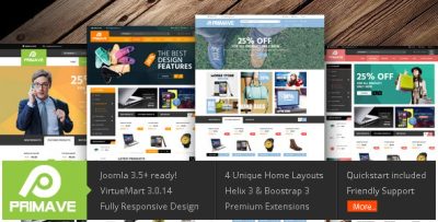 Vina Primave - Multipurpose Joomla Virtuemart Template