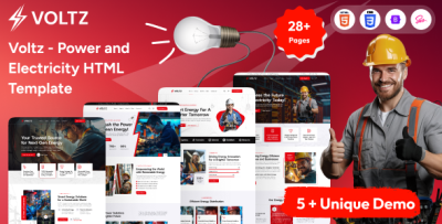 Voltz - Power and Electricity HTML Template
