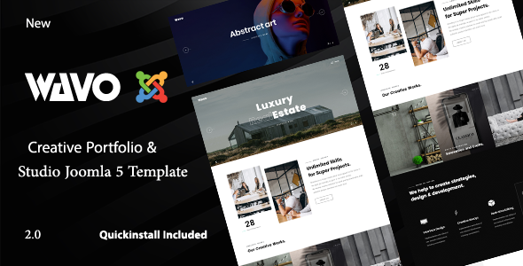 Wavo - Joomla 5 Creative Portfolio & Agency Template Wavo - Joomla 5 Creative Portfolio & Agency Template