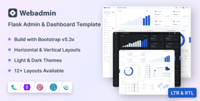 Webadmin - Flask Admin & Dashboard Template