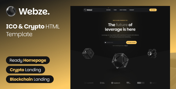 Webze - ICO & Crypto Landing Page Template Webze - ICO & Crypto Landing Page Template